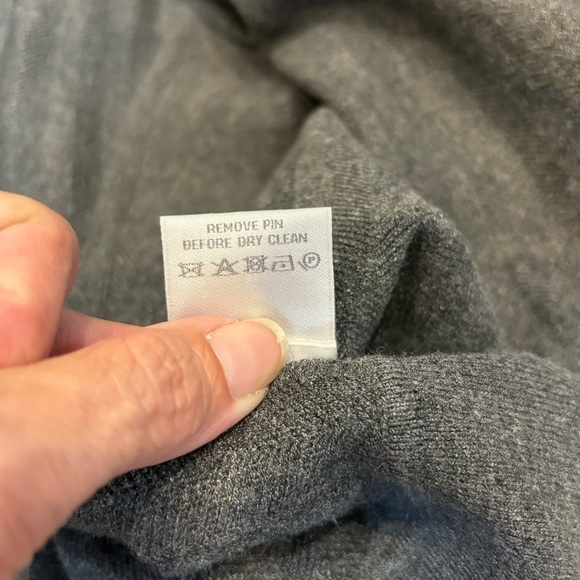 Per Se by Carlisle Sweater Cardigan Medium Gray Open Front - Picture 13 of 13